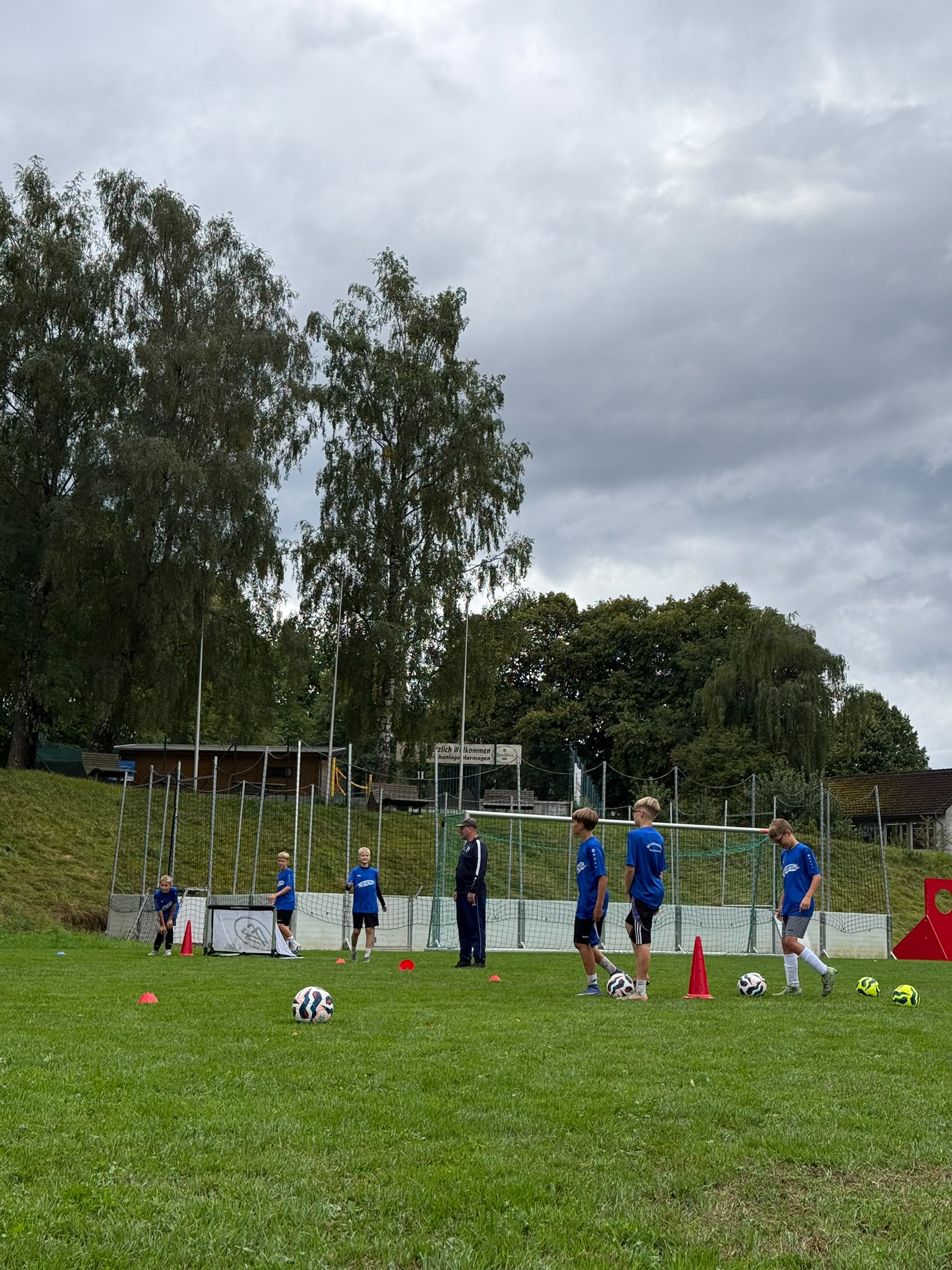 Training während unseres Jugend-Fußballcamps