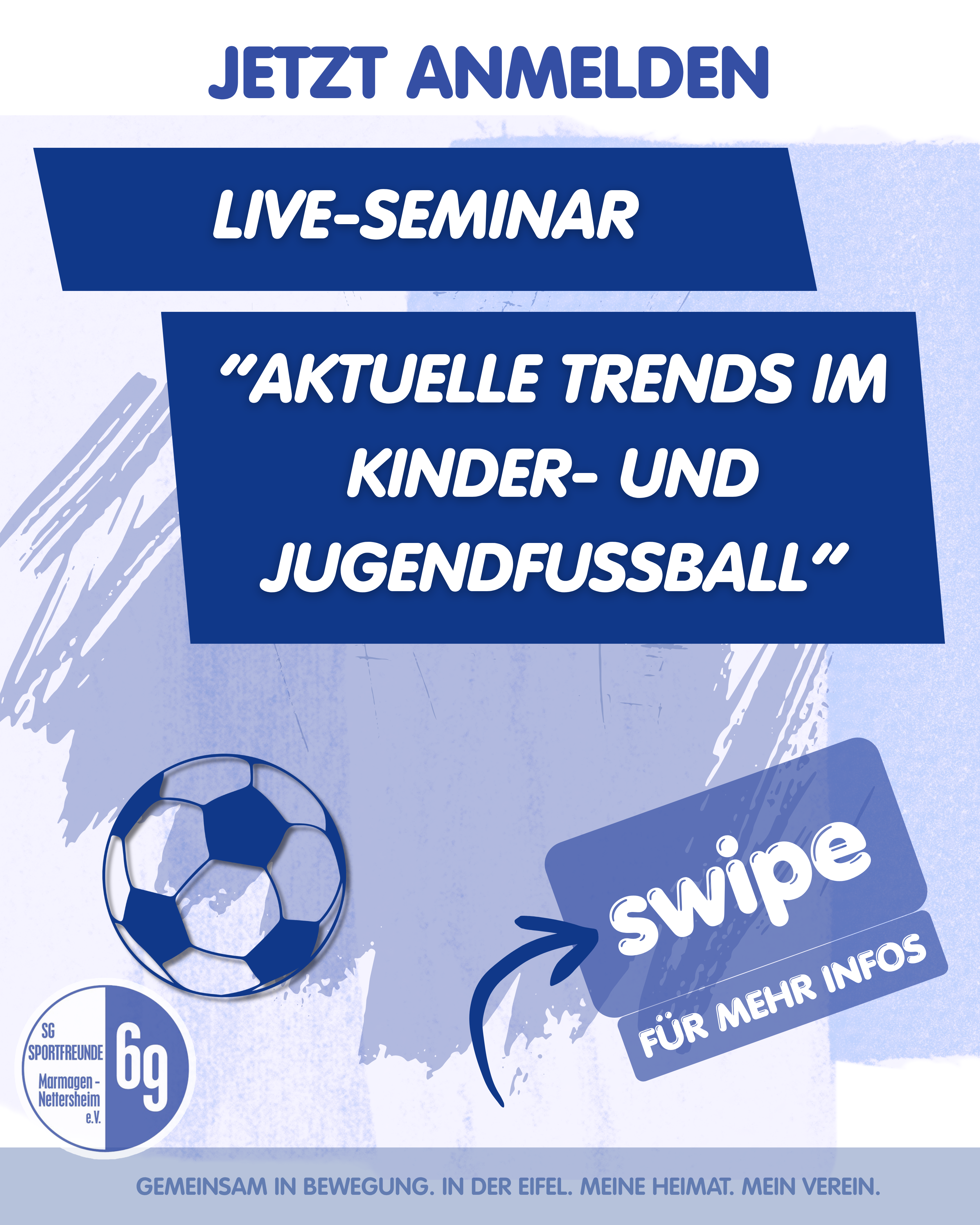 LIVE-Seminar Aktuelle Trends im Kinder- und Jugendfußball